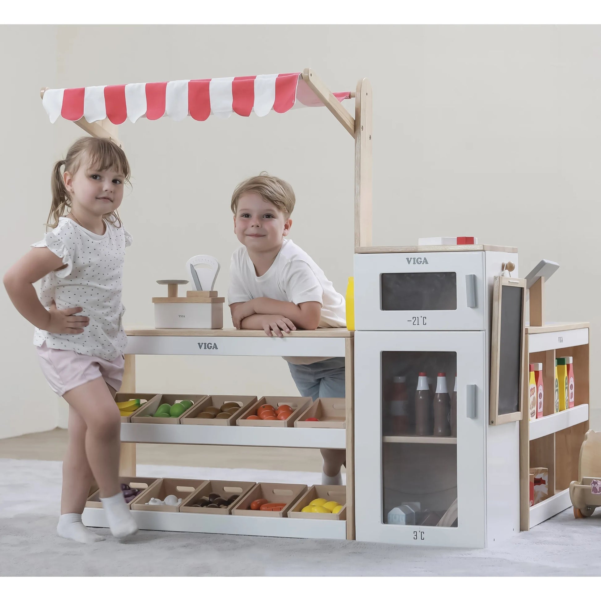 „VIGA“ medinis parduotuvės / prekybos kiosko rinkinys XXL