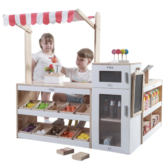 „VIGA“ medinis parduotuvės / prekybos kiosko rinkinys XXL