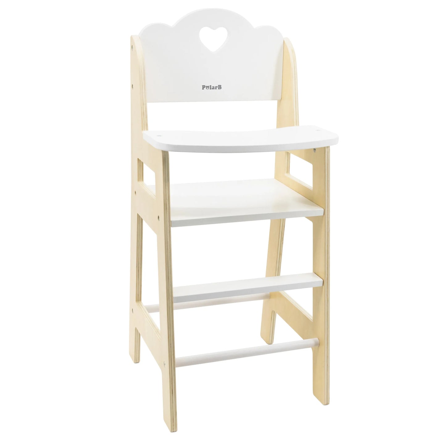 Viga PolarB medinė lėlių maitinimo kėdutė (3+) – tinka lėlėms iki 38 cm