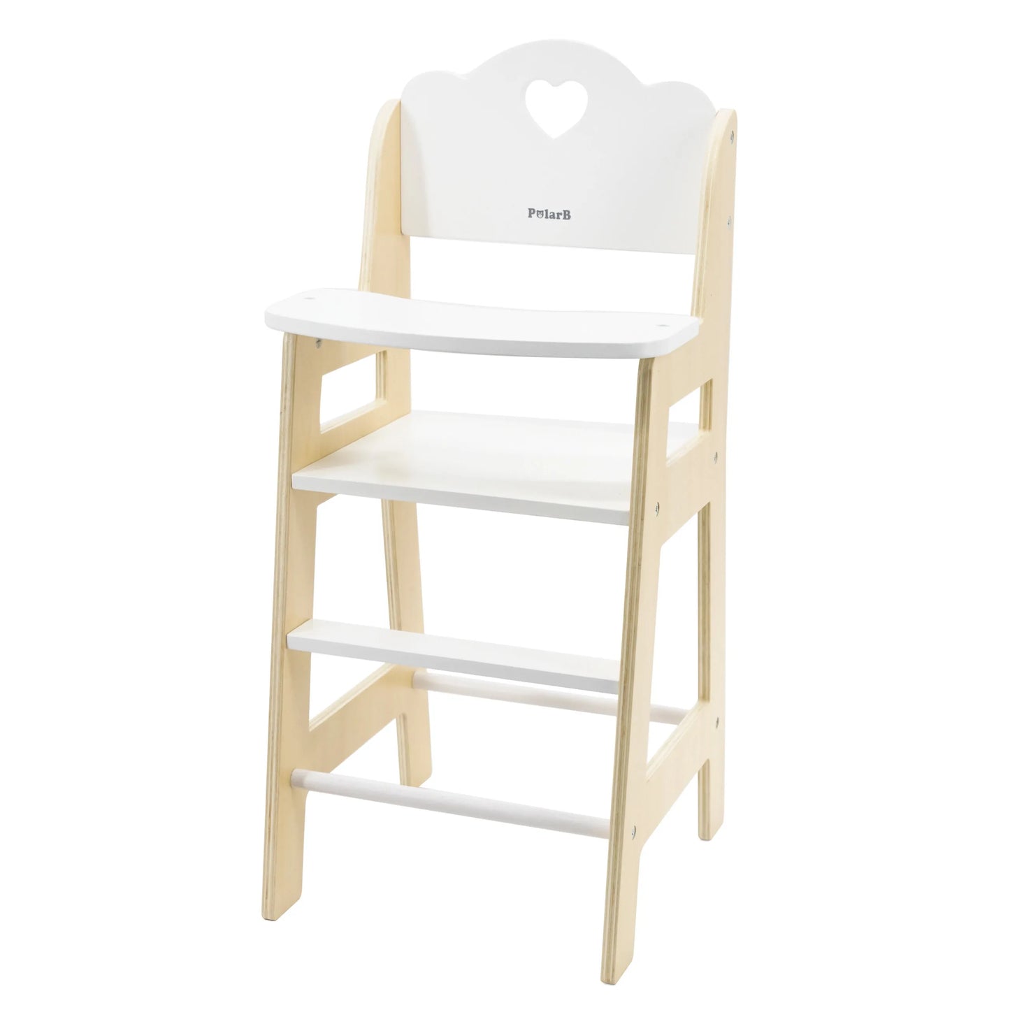 Viga PolarB medinė lėlių maitinimo kėdutė (3+) – tinka lėlėms iki 38 cm
