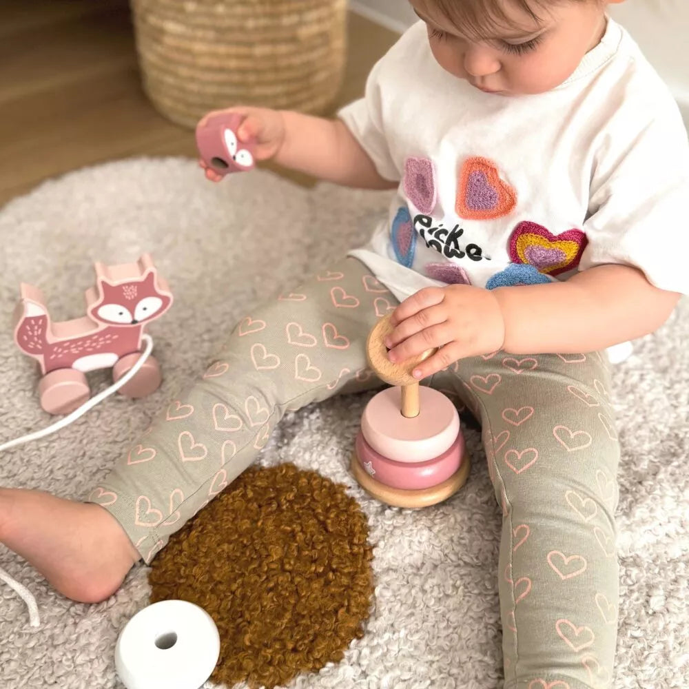 VIGA PolarB rinkinys, medinė lapės piramidė + lapė traukimui