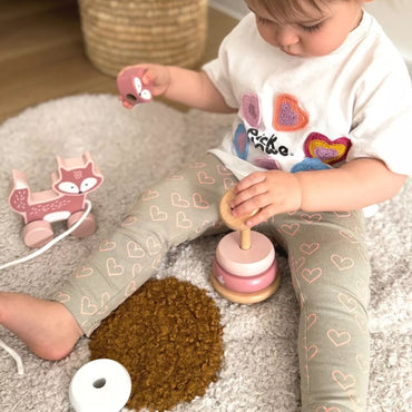 VIGA PolarB rinkinys, medinė lapės piramidė + lapė traukimui