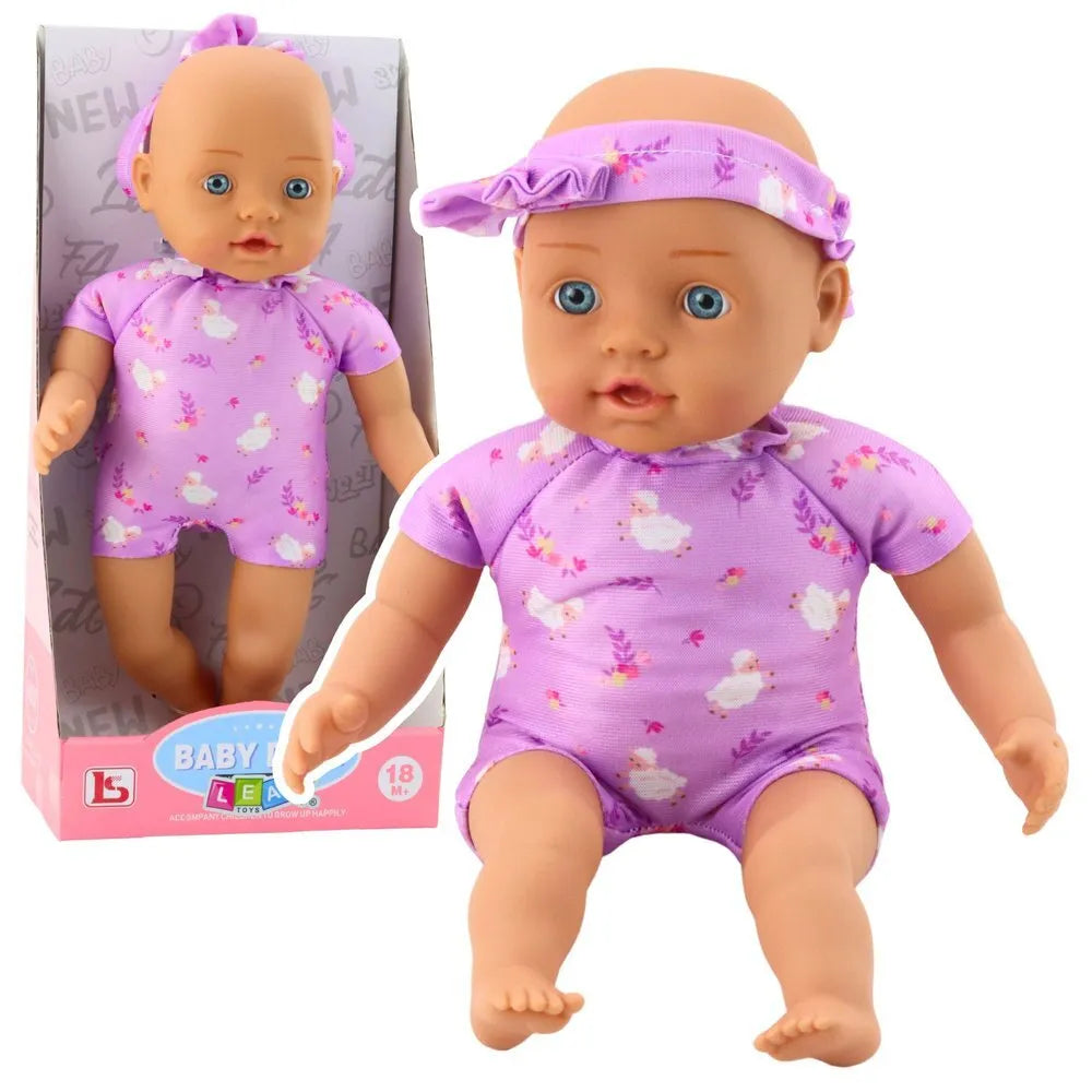 Violetinė kūdikio lėlė 31 cm