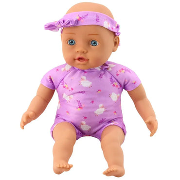 Violetinė kūdikio lėlė 31 cm