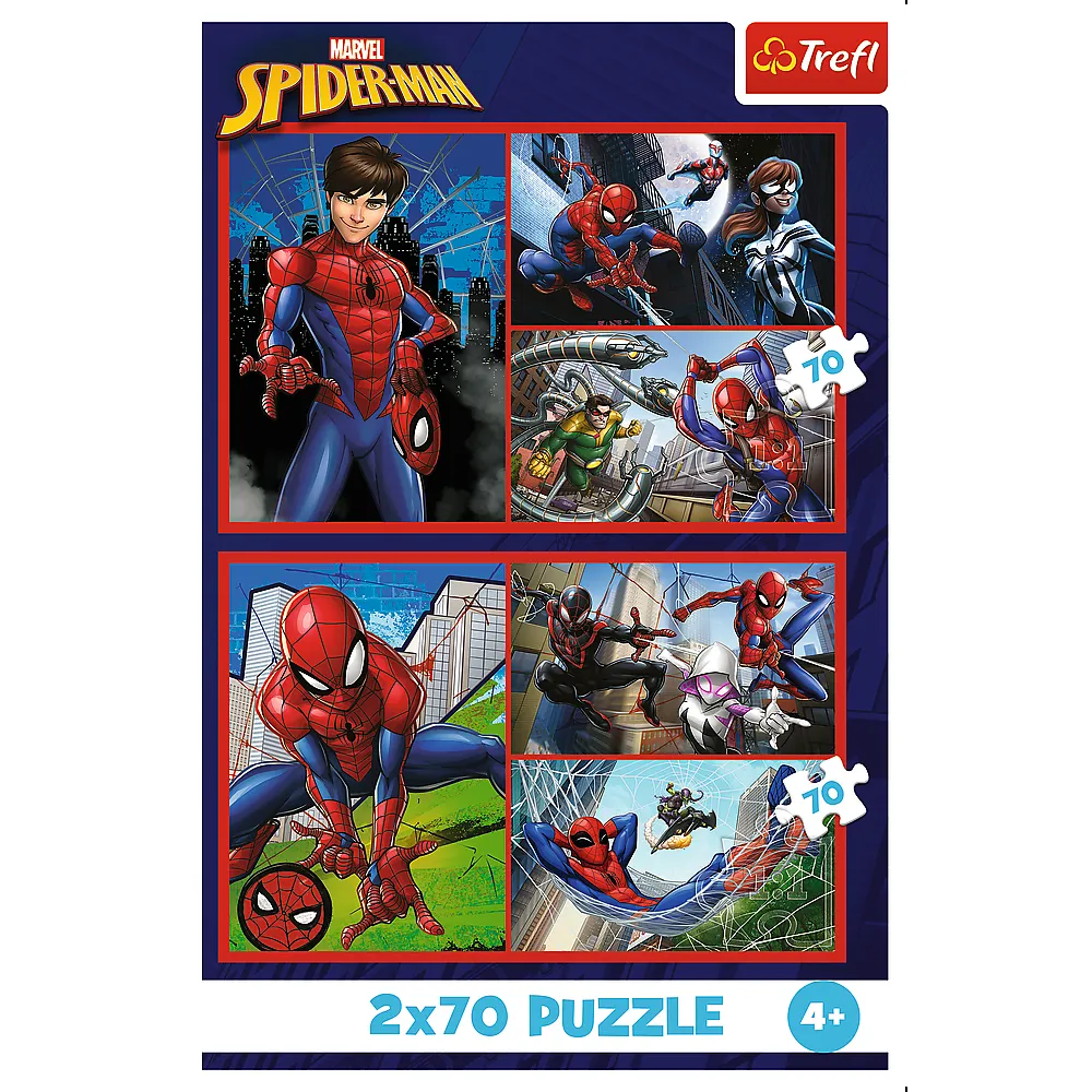„Voro istorijos“ – Spiderman dėlionė 2×70 detalių