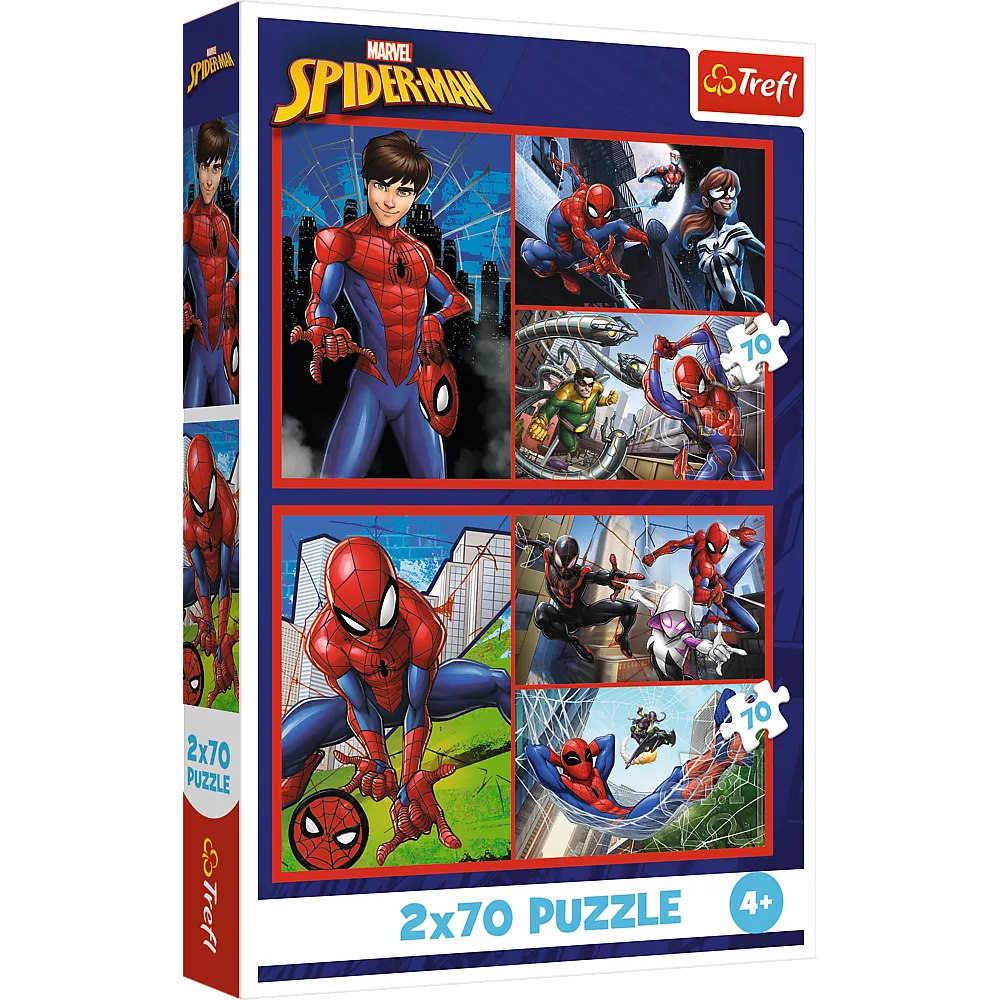 „Voro istorijos“ – Spiderman dėlionė 2×70 detalių