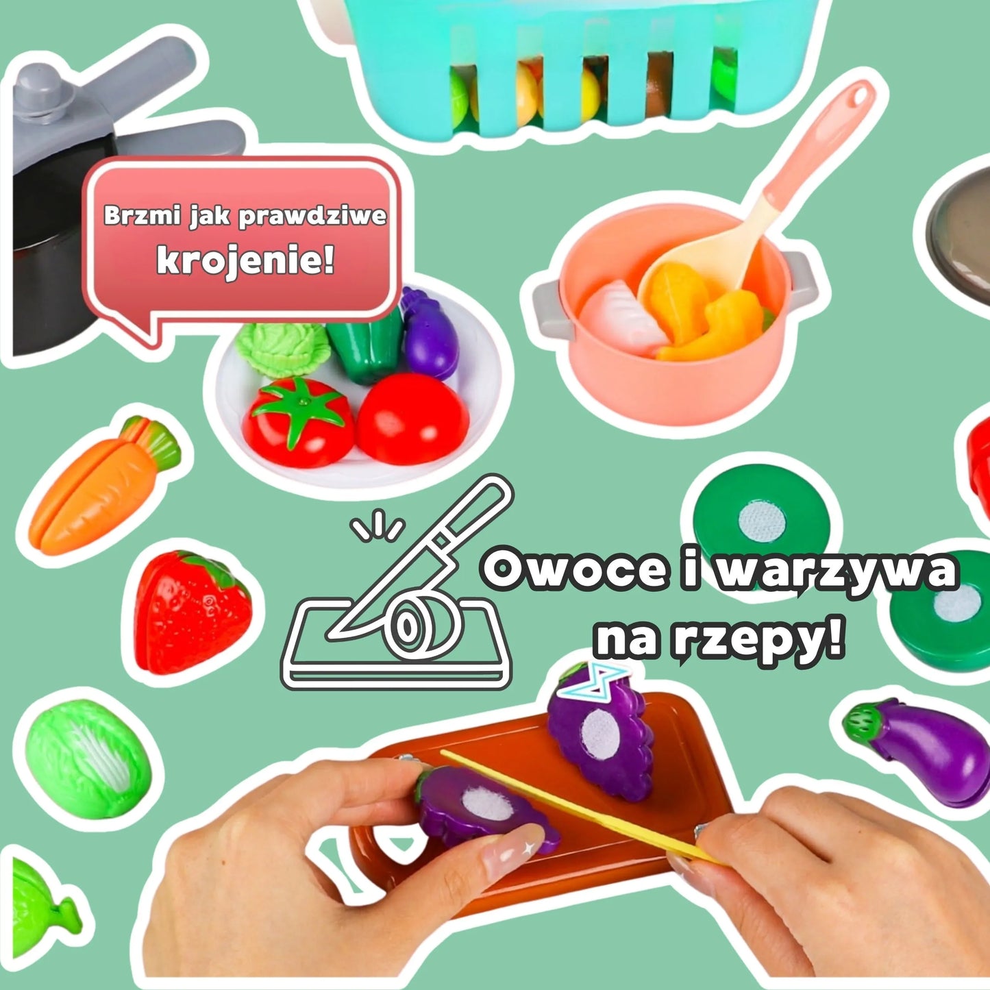 Woopie 108 dalių virtuvės rinkinys
