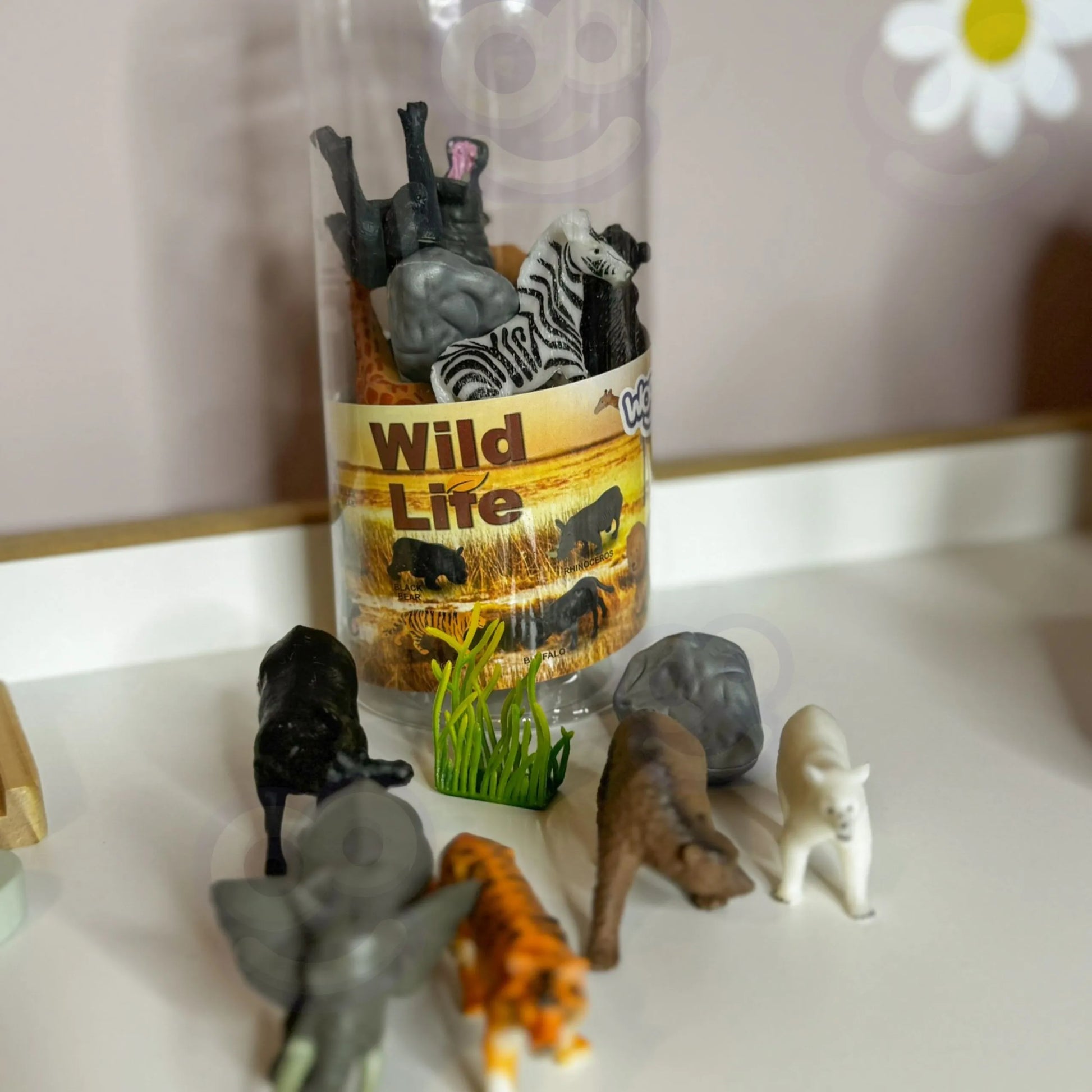 Woopie 16 dalių laukinių gyvūnų figūrėlių rinkinys