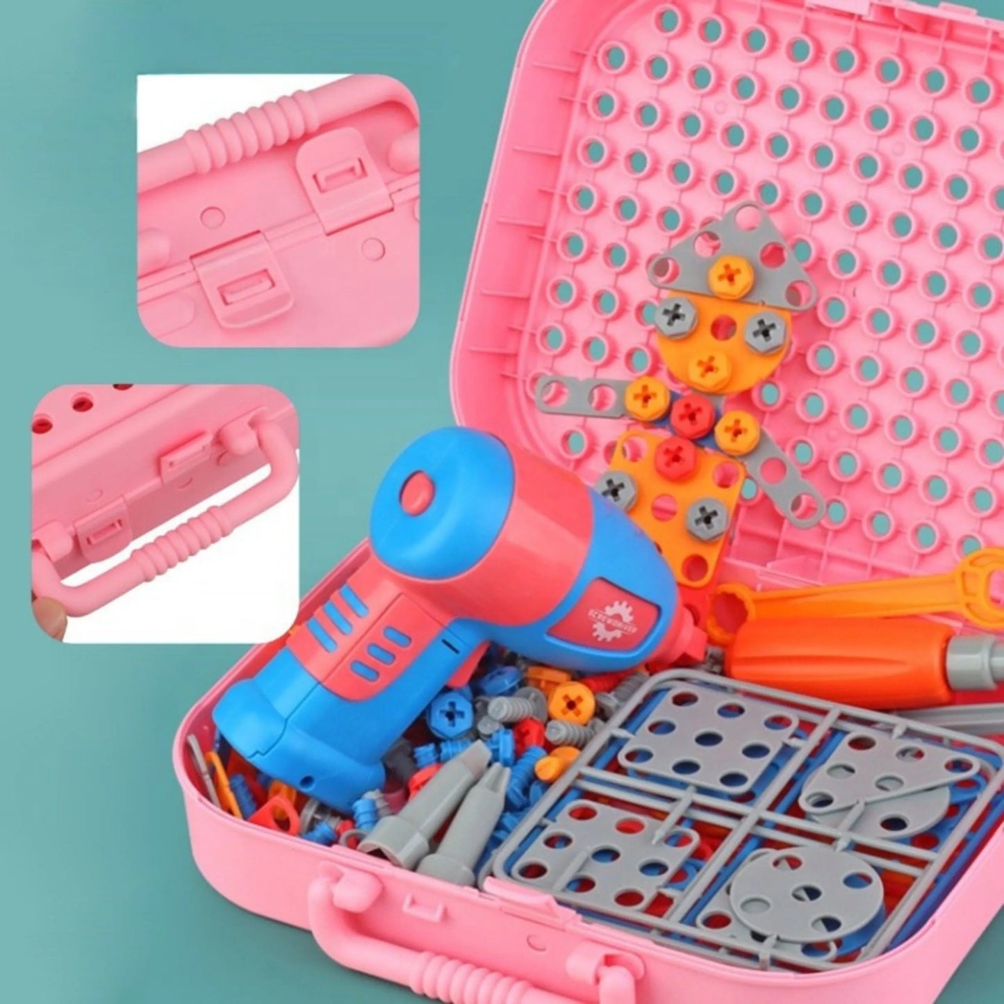 Woopie 228 dalių 3D konstruktorius – vienaragio lagaminėlis
