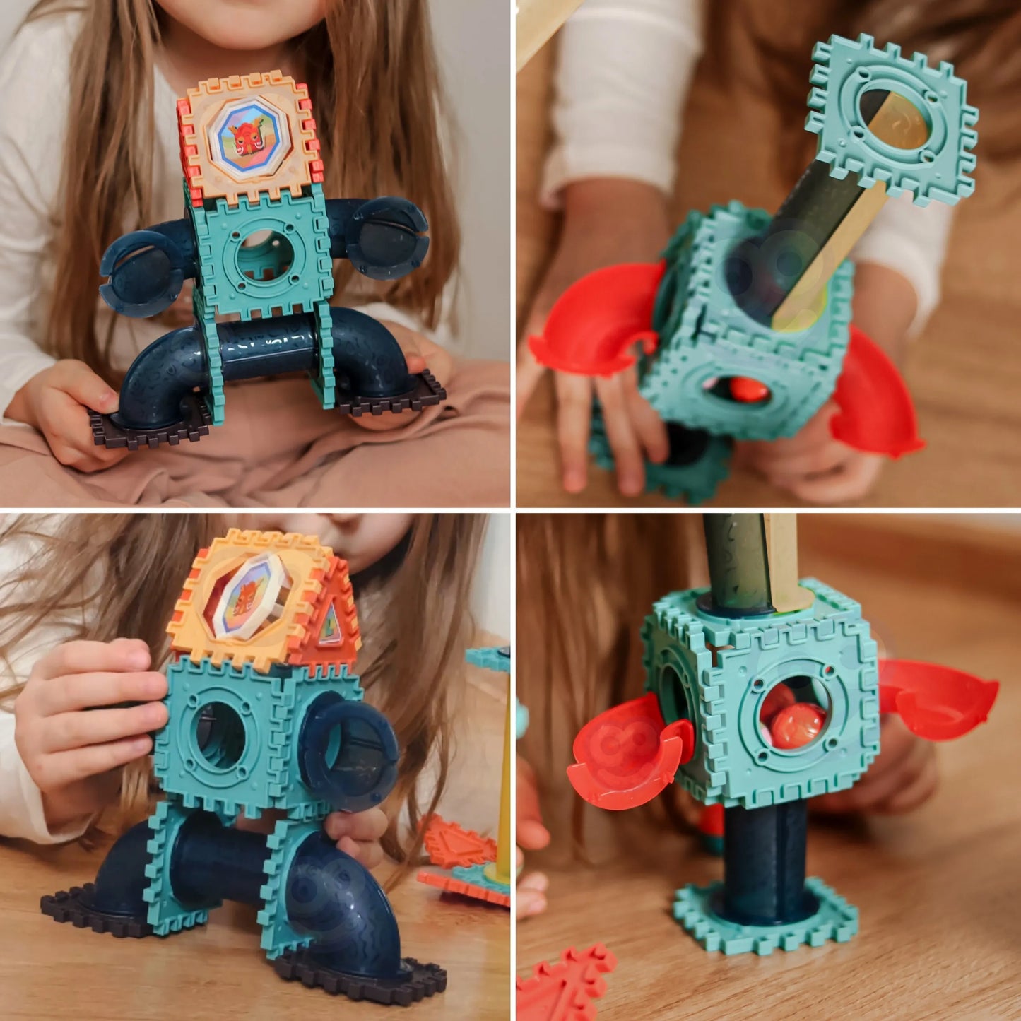 Woopie 3D konstruktorius su kulodromu (128 el.)