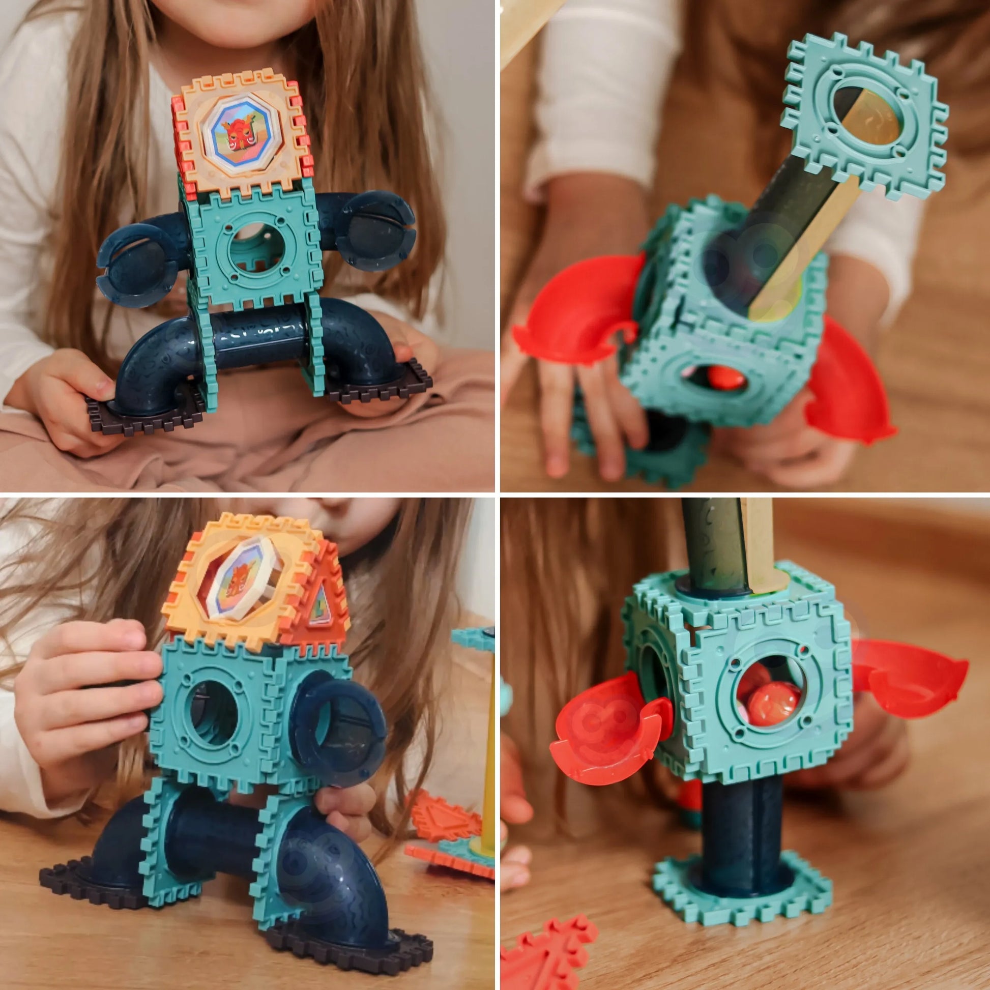Woopie 3D konstruktorius su kulodromu (128 el.)