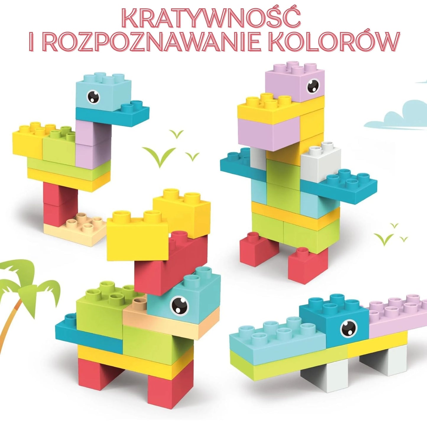 Woopie 3D minkšti konstruktoriai (86 el.)