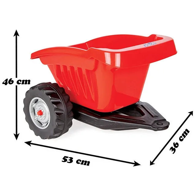 WOOPIE „Active Trailer“ raudona priekaba (tipper, iki 35 kg)