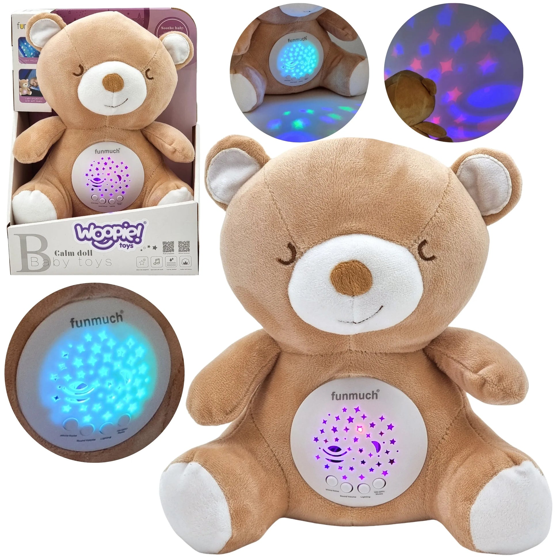 WOOPIE BABY 2in1 muzikinis migdukas kūdikiams su 10 lopšinių