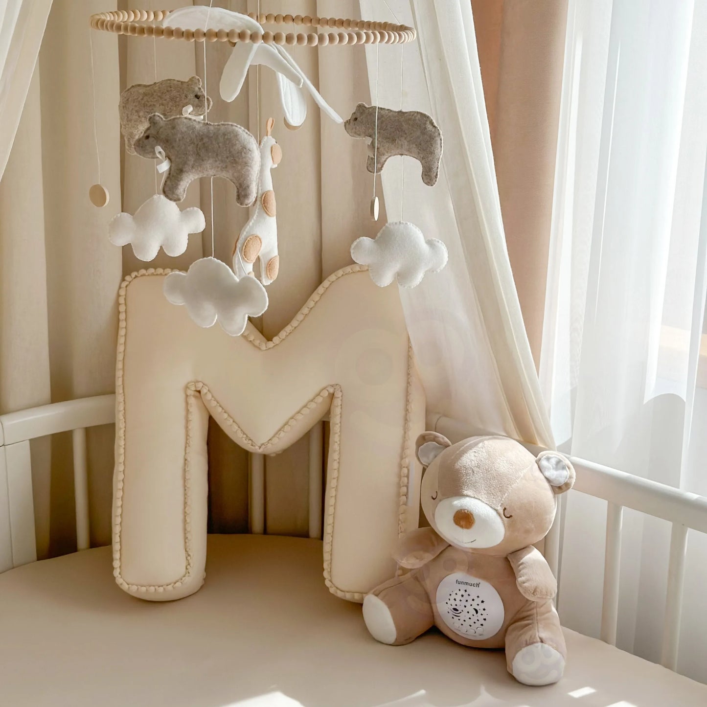 WOOPIE BABY 2in1 muzikinis migdukas kūdikiams su 10 lopšinių