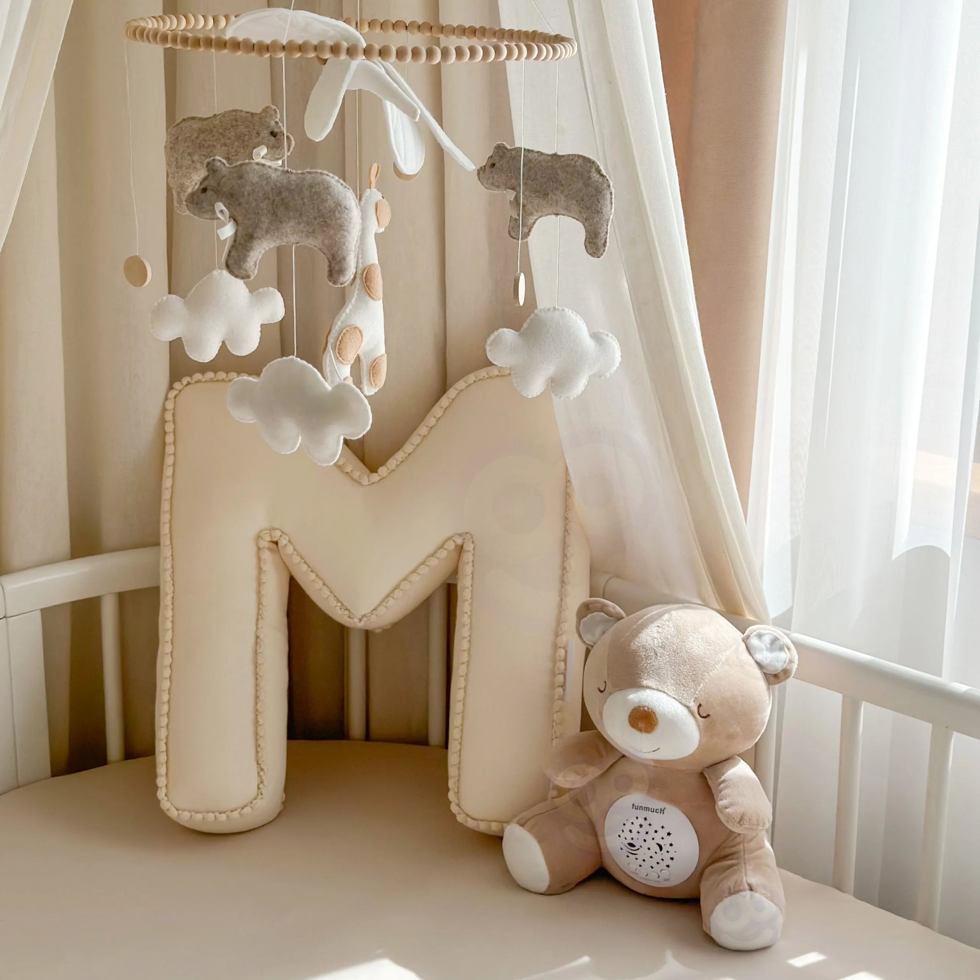 WOOPIE BABY 2in1 muzikinis migdukas kūdikiams su 10 lopšinių