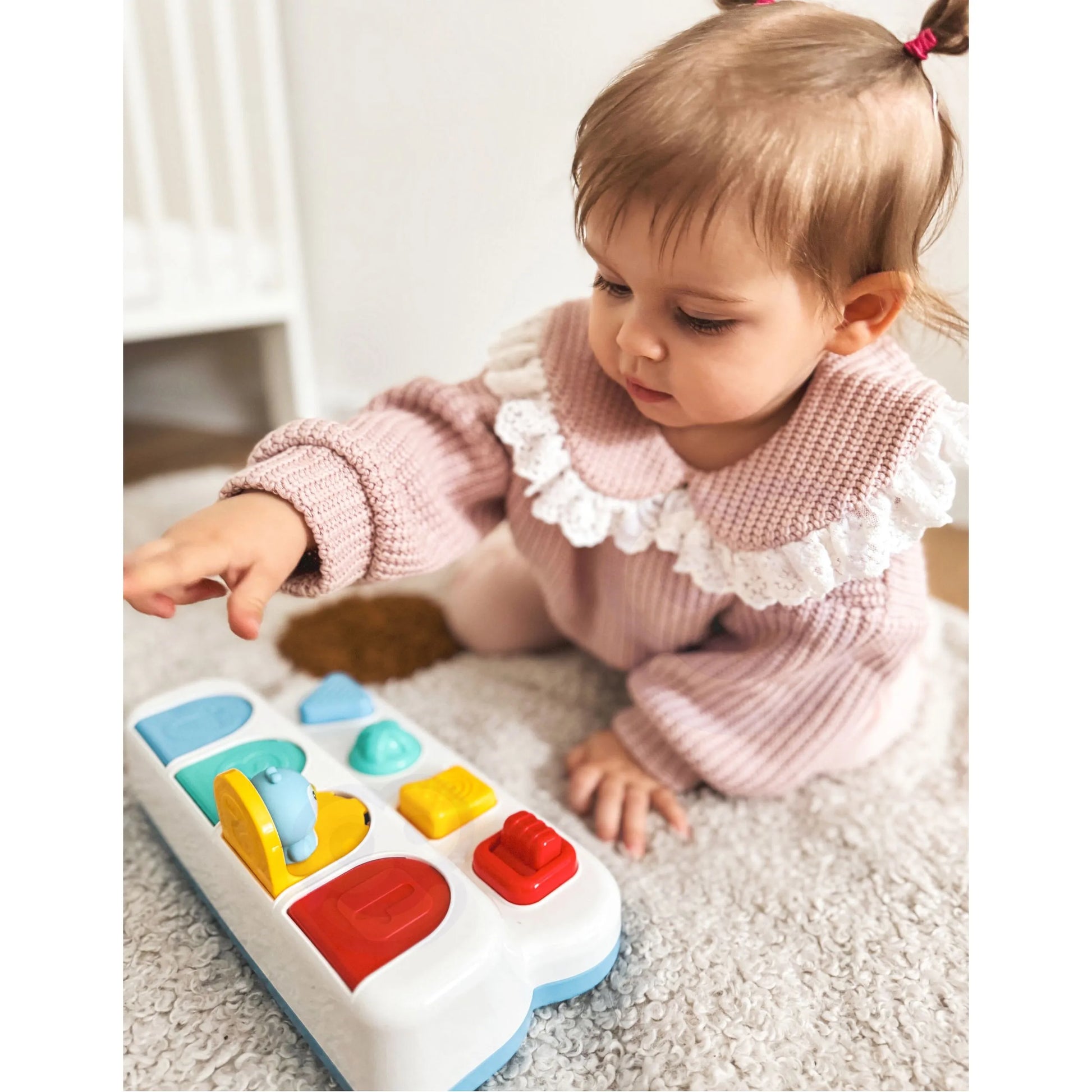 Woopie Baby edukacinė „Pop‑Up“ iššokančių gyvūnėlių dėžutė