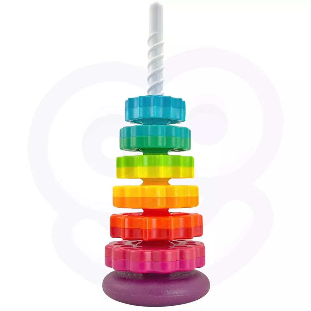 WOOPIE BABY Edukacinė piramidė susukta bokšto figūrėlė