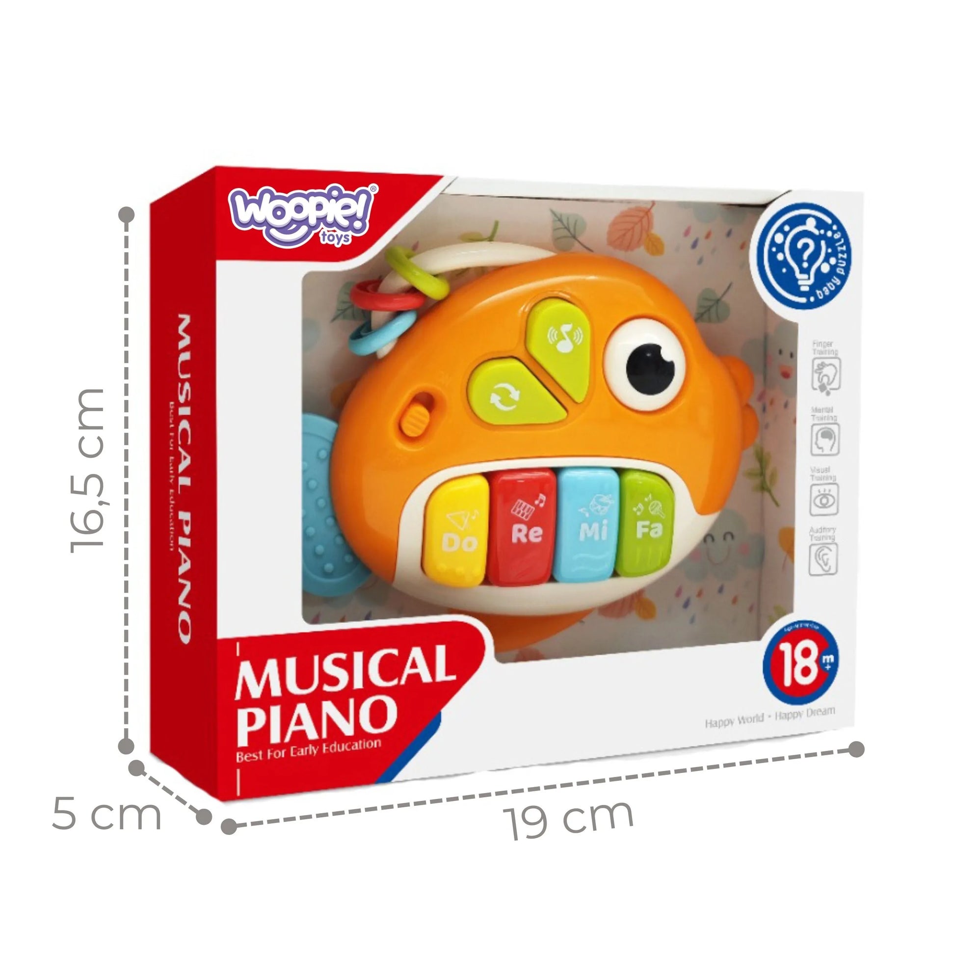 Woopie Baby interaktyvi muzikinė žuvis