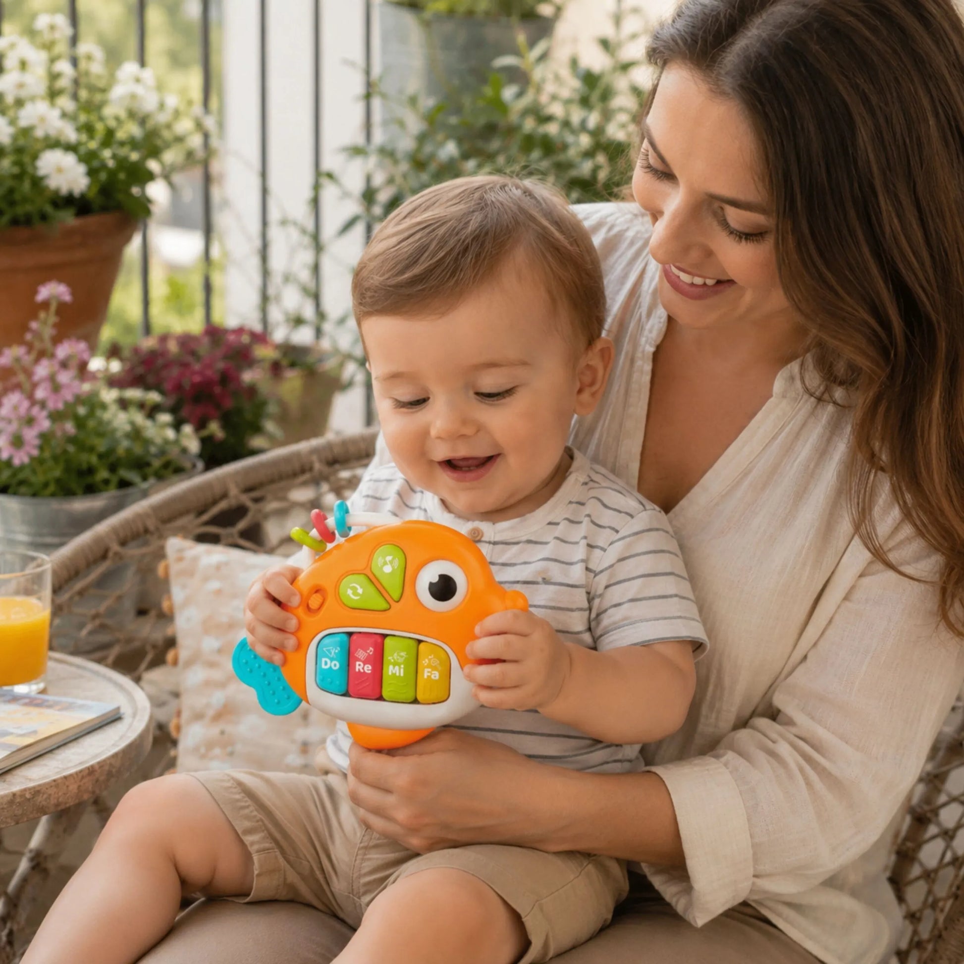 Woopie Baby interaktyvi muzikinė žuvis