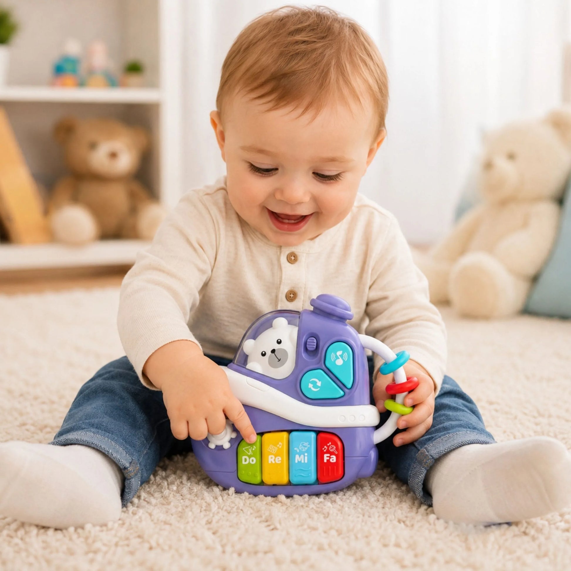 Woopie Baby interaktyvus muzikinis laivelis