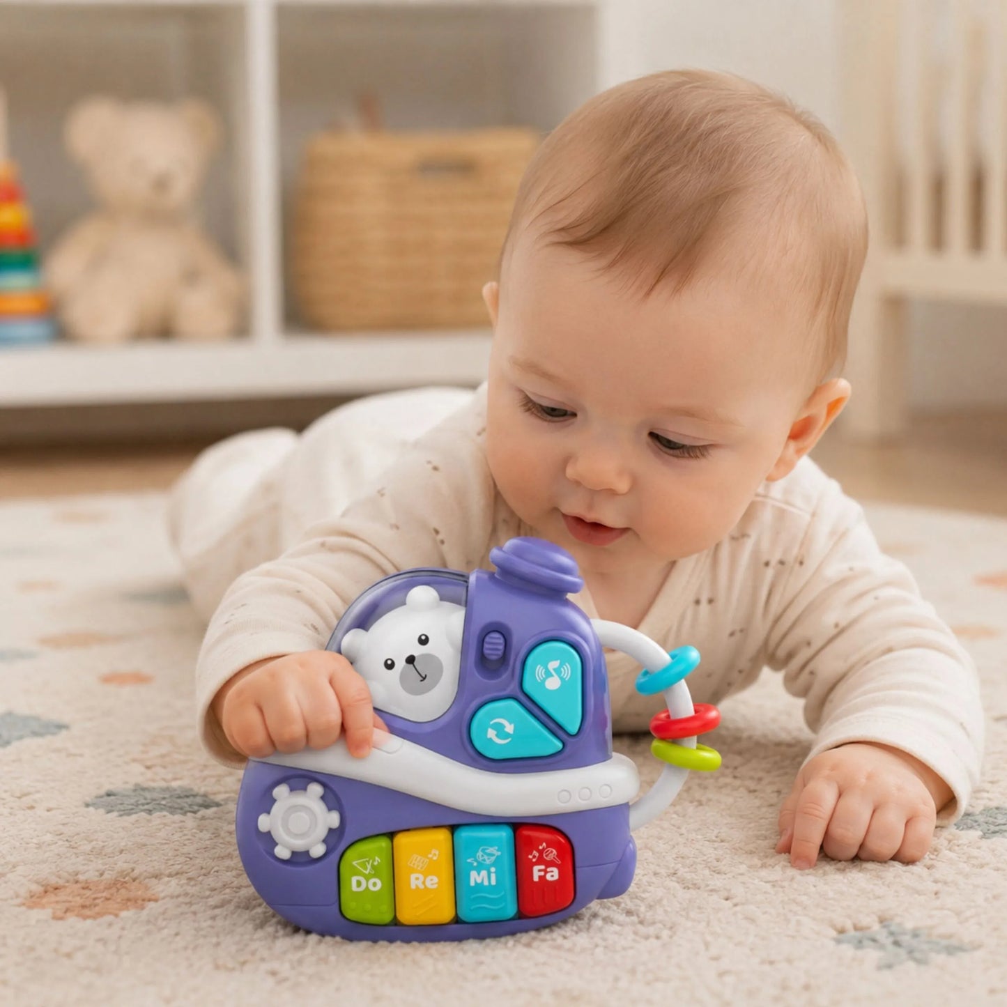 Woopie Baby interaktyvus muzikinis laivelis