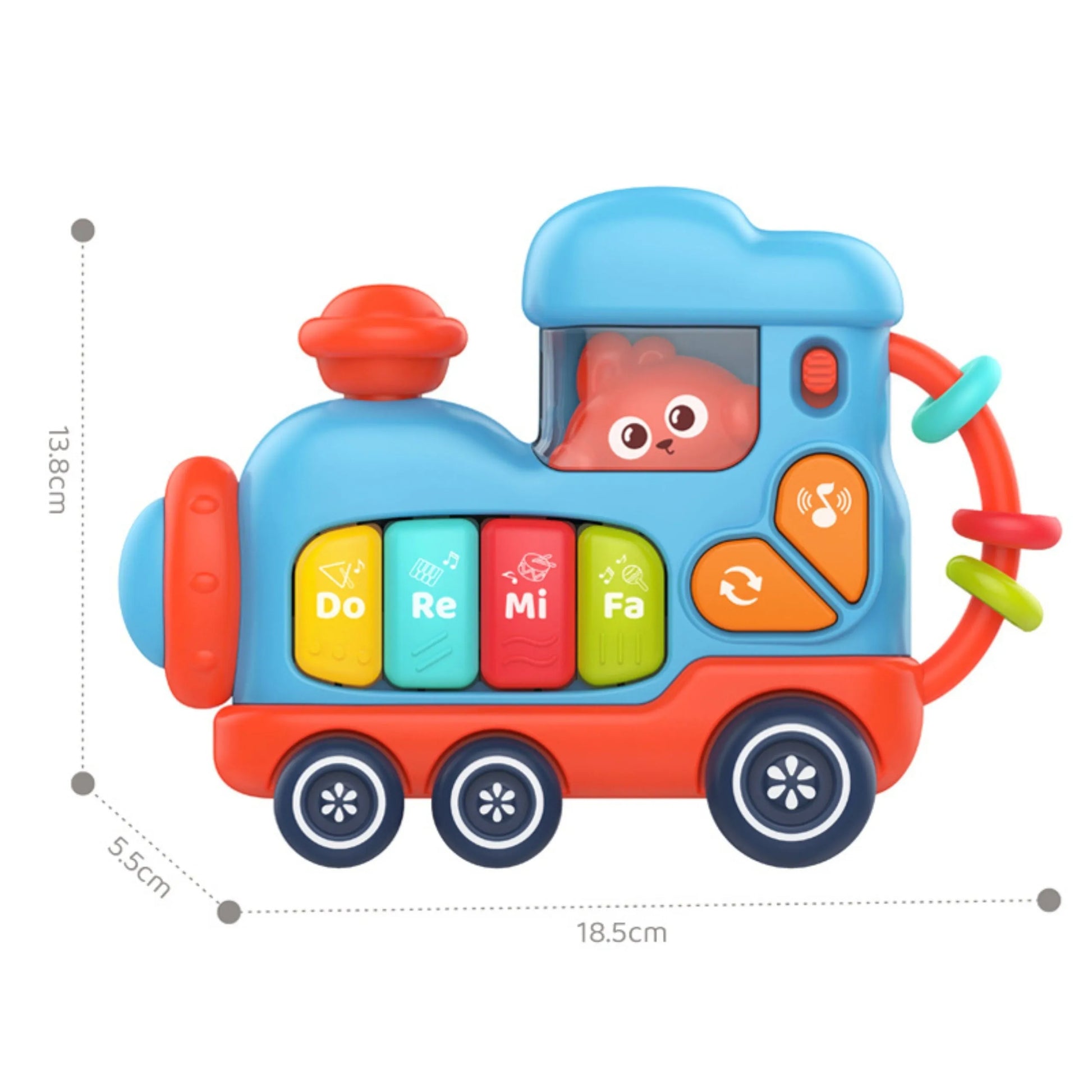 Woopie Baby muzikinė lokomotyvėlė–pianinas