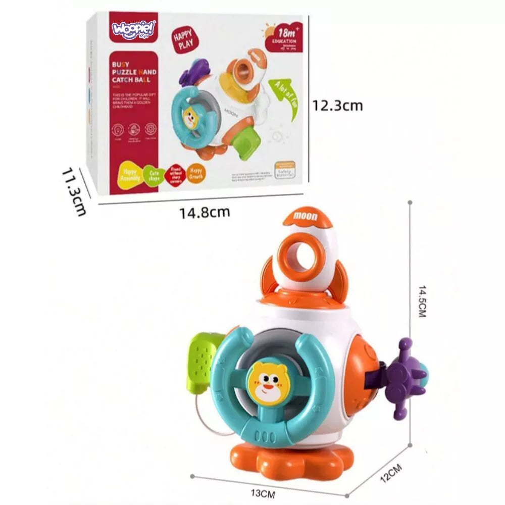 WOOPIE BABY Kosminis kamuoliukas-raketa 6in1 Montessori