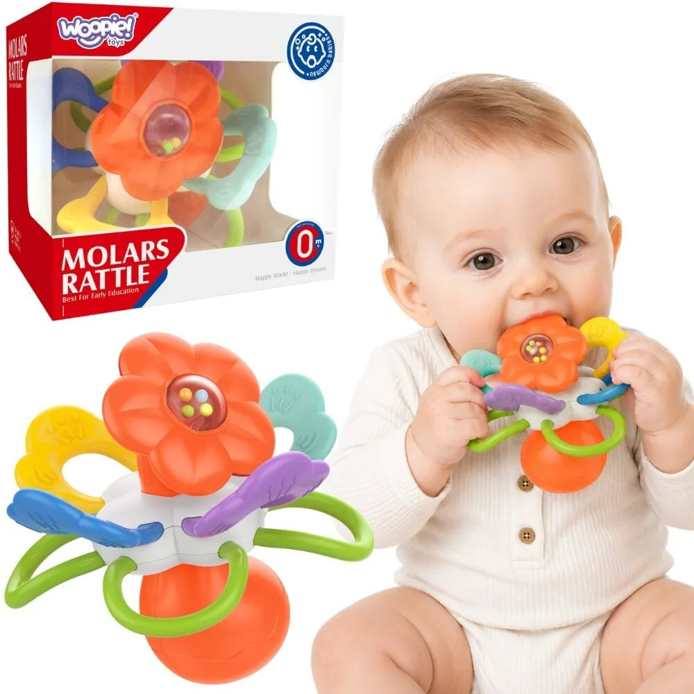 Woopie Baby sensorinė barškutis–kramtukas ‘Gėlė’