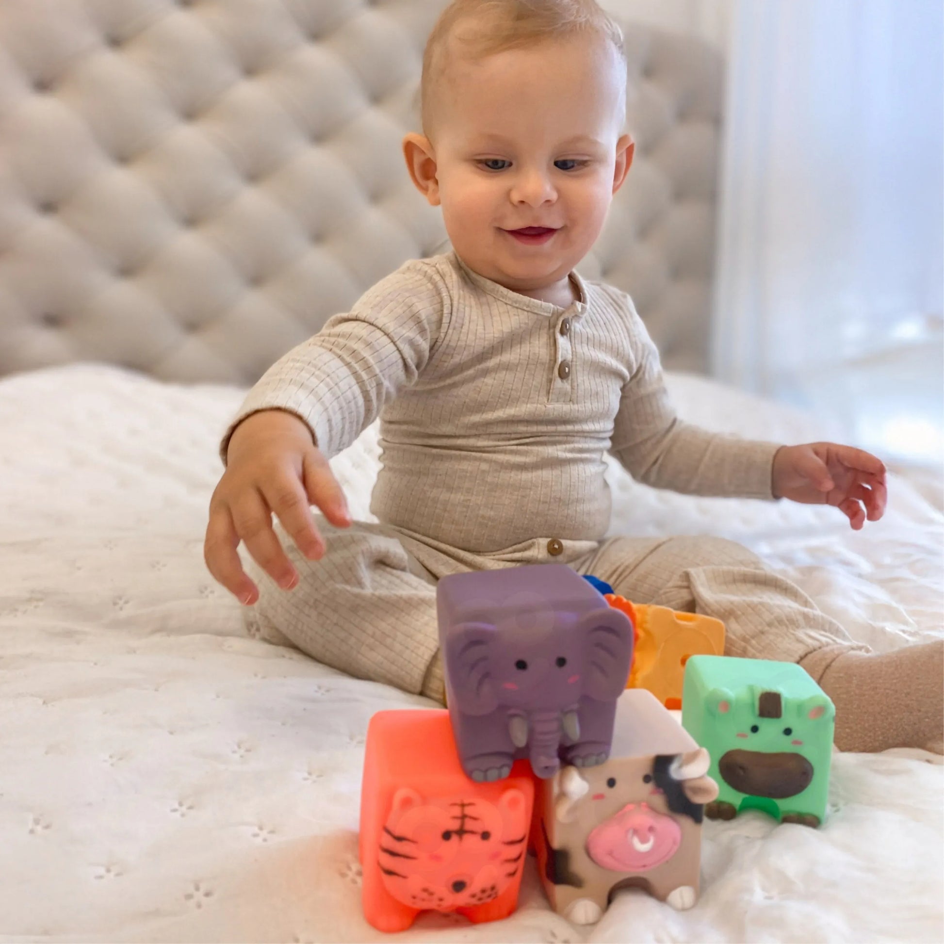 Woopie Baby sensorinės kaladėlės 6in1
