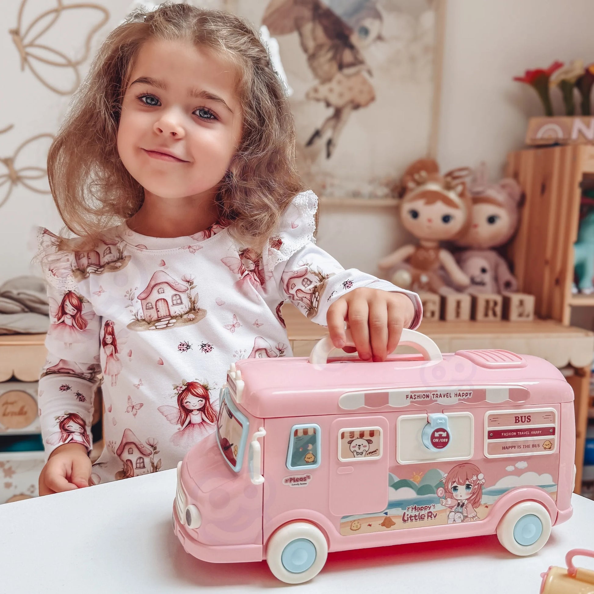 WOOPIE Camper 2 in 1 XXL lėlių namelis ir kemperio rinkinys