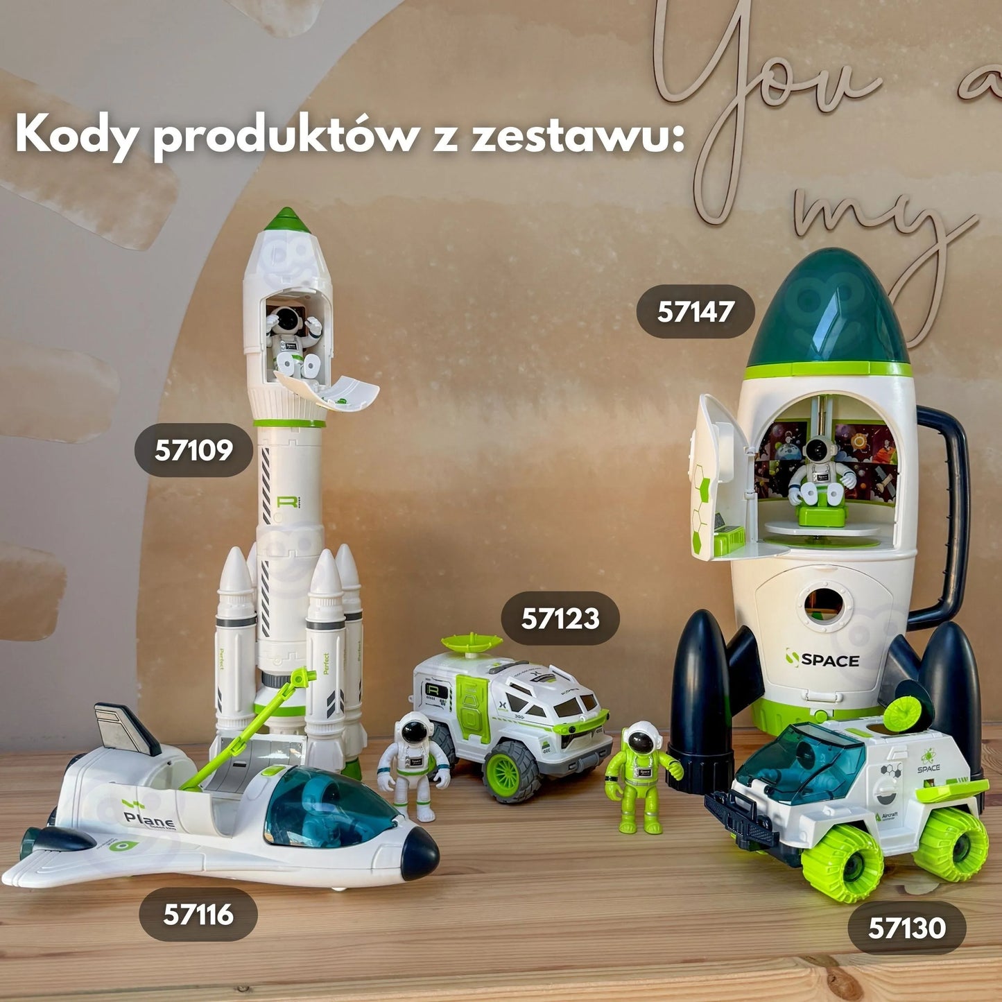 Woopie didelis interaktyvus kosminis roveris su astronautu