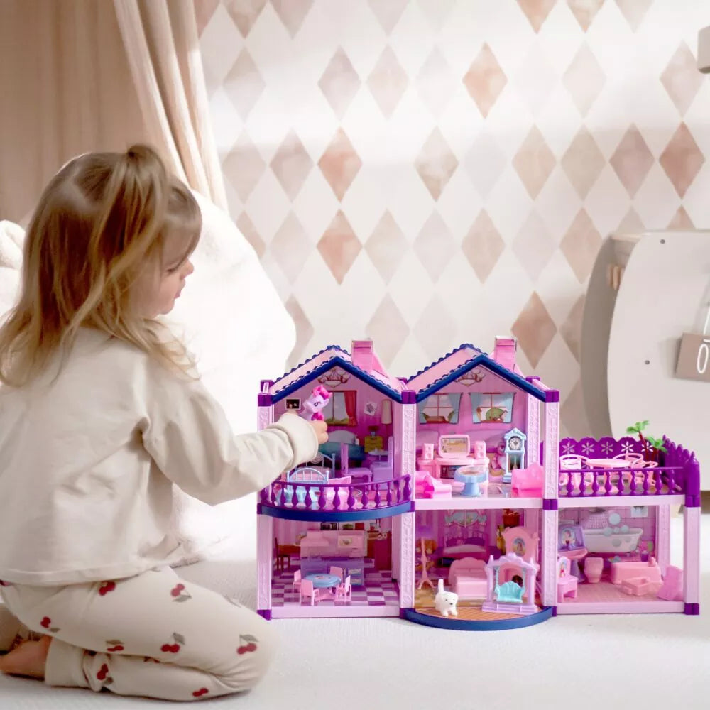 Lėlių namelis su priedais 120vnt