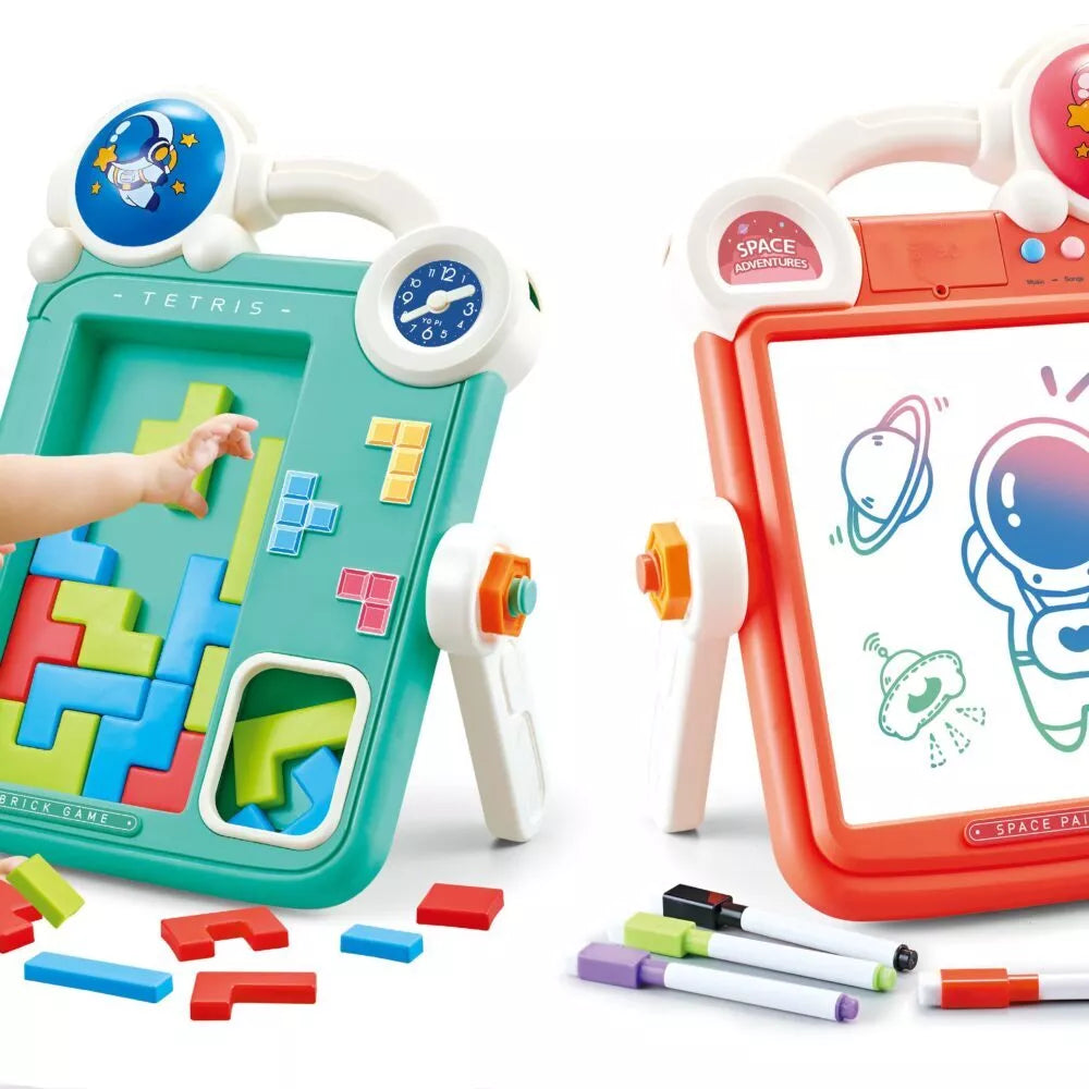 WOOPIE dvipusė piešimo lenta 2in1 Tetris žaidimas