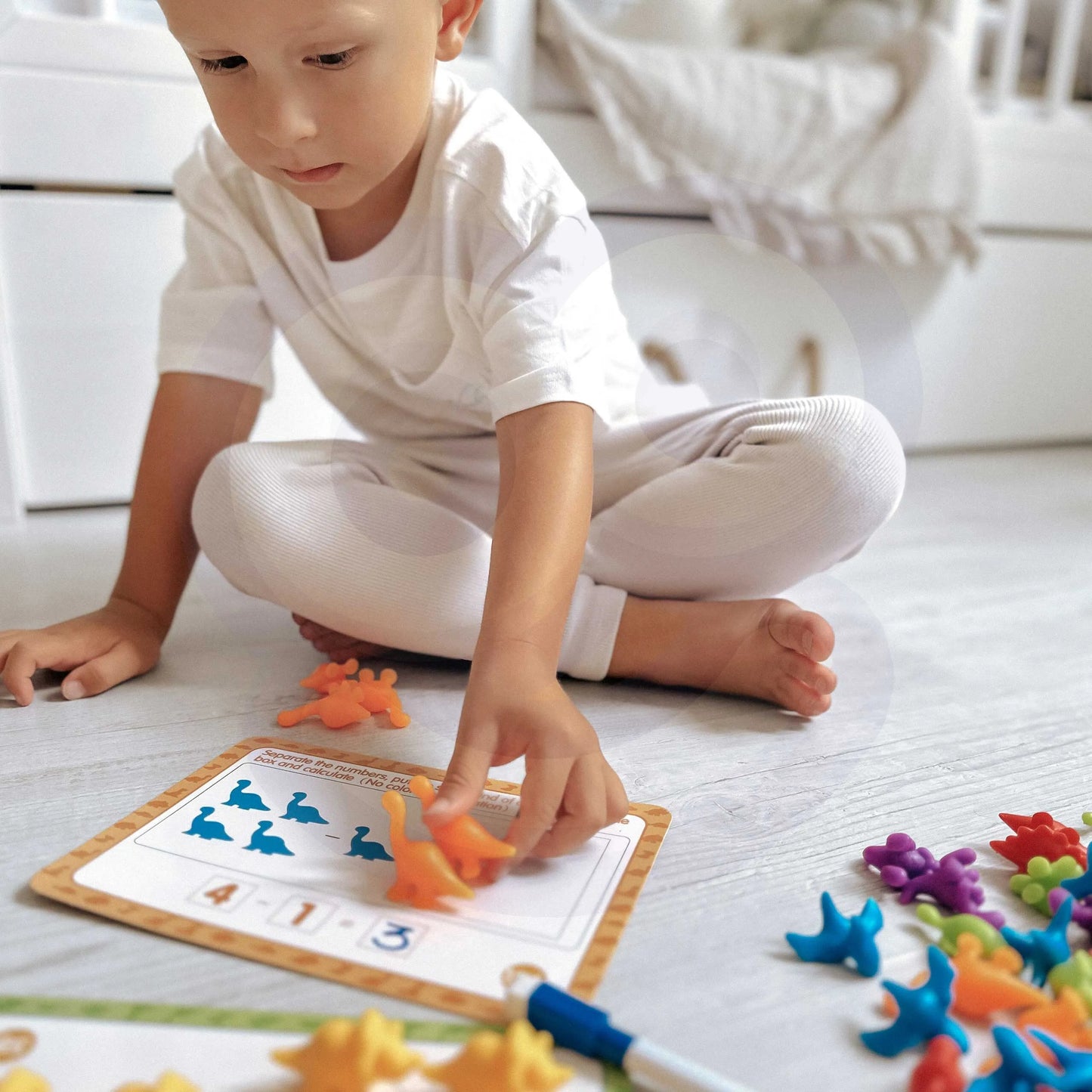 Woopie edukacinis rinkinys „Gyvūnai“ – skaičiavimas, spalvos