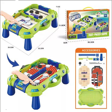 Arkadinis žaidimas 2in1 Mini ledo ritulio lenktynės