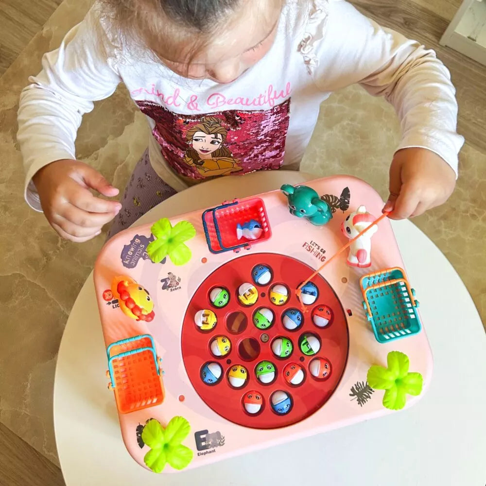 WOOPIE žvejybos žaidimų automatų interaktyvus stalas rožinis