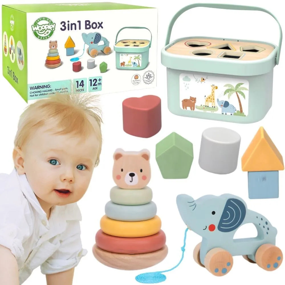 Woopie Green edukacinis rinkinys 3in1