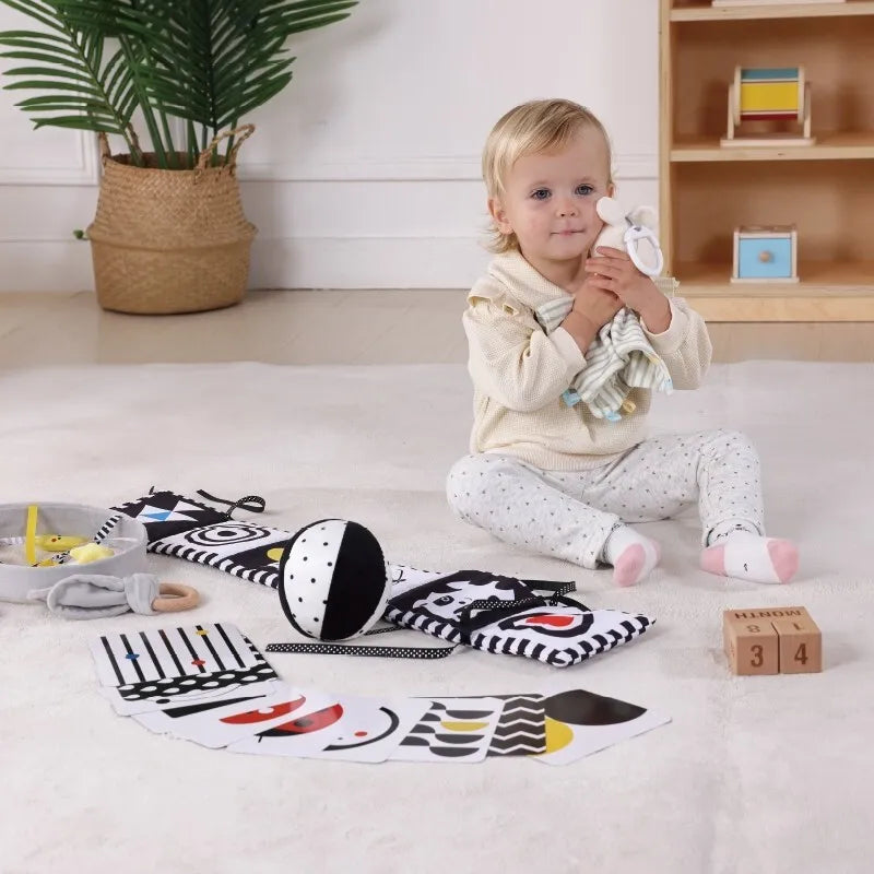 Woopie Green Montessori edukacinis rinkinys 6in1 (0–2 mėn.) – pirmieji pojūčiai, pirmieji atradimai
