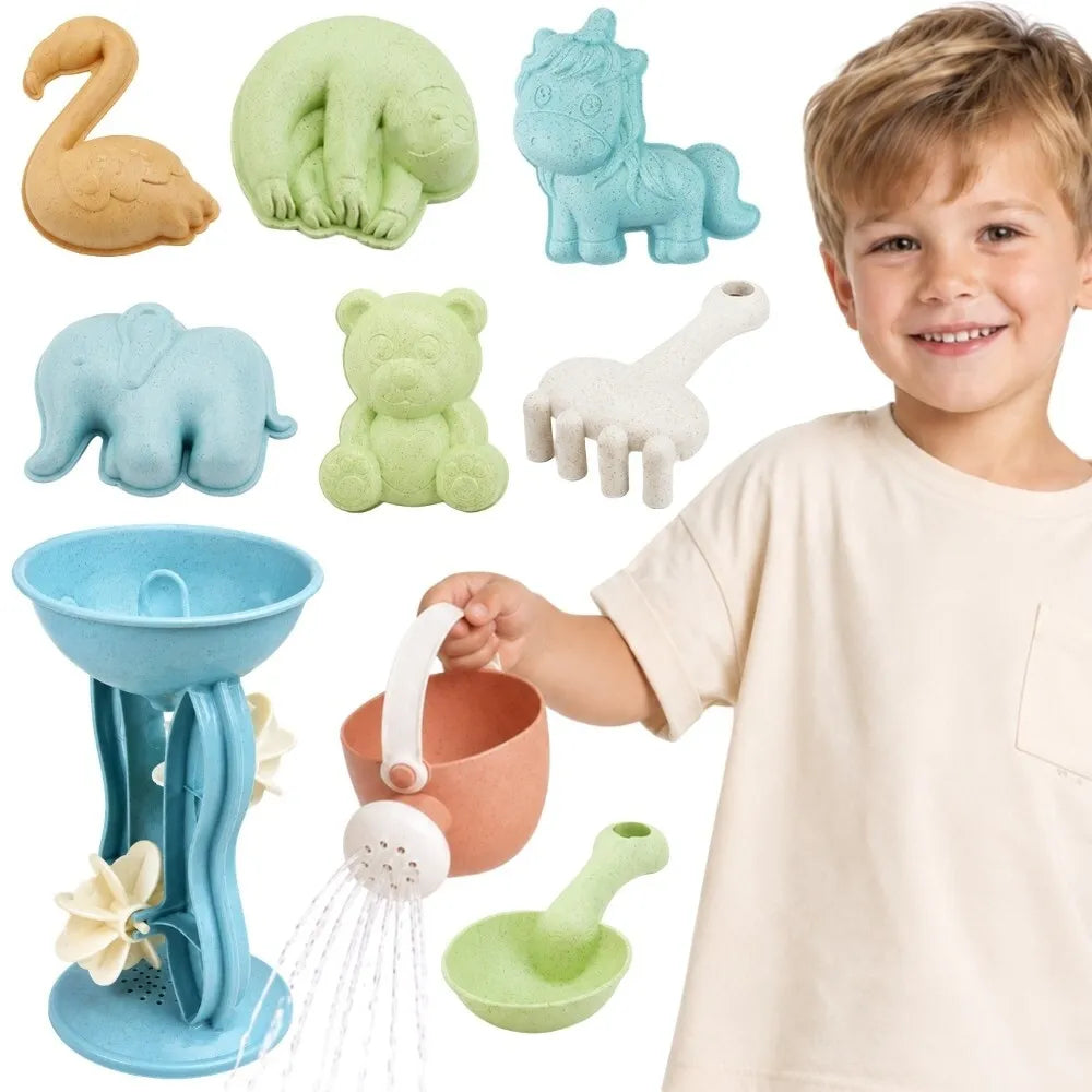 Woopie GREEN smėlio rinkinys su malūnėliu 10in1