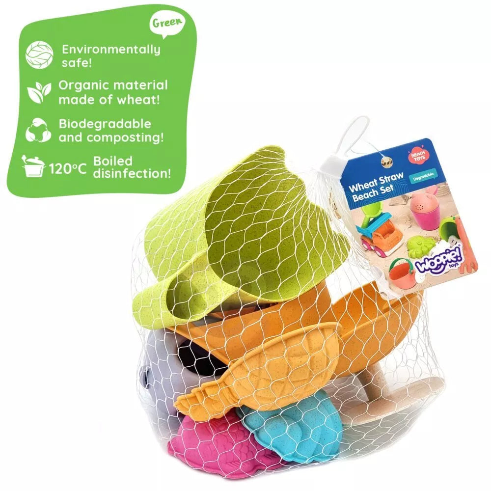 Žalias smėlio rinkinys su priedais