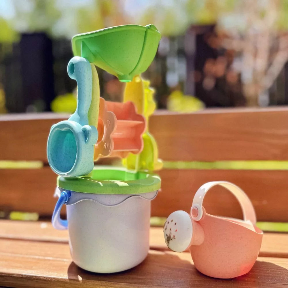 Smėlio rinkinys su vežimėliu ir priedais 12vnt