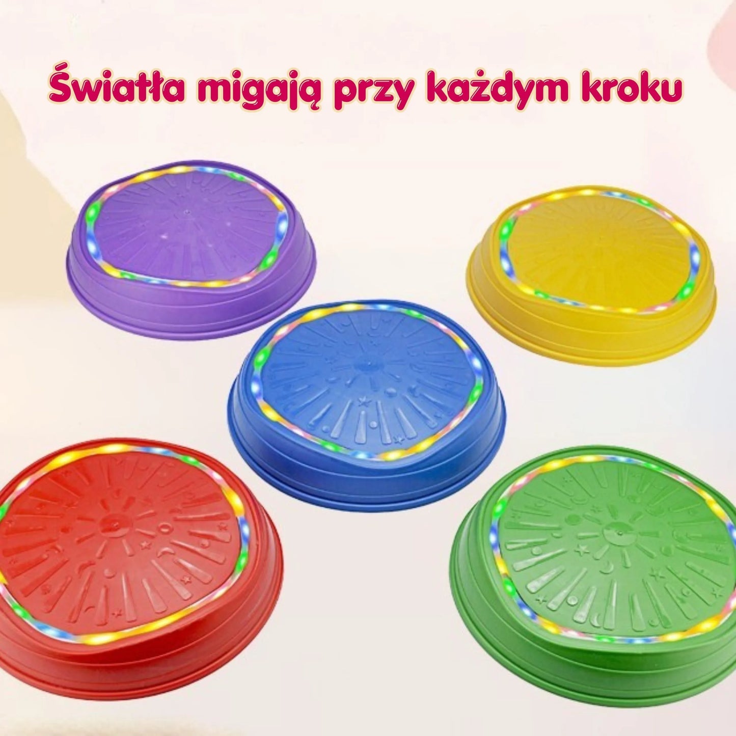 WOOPIE interaktyvūs balansavimo akmenys su šviesomis ir garsais, 18+ mėn.