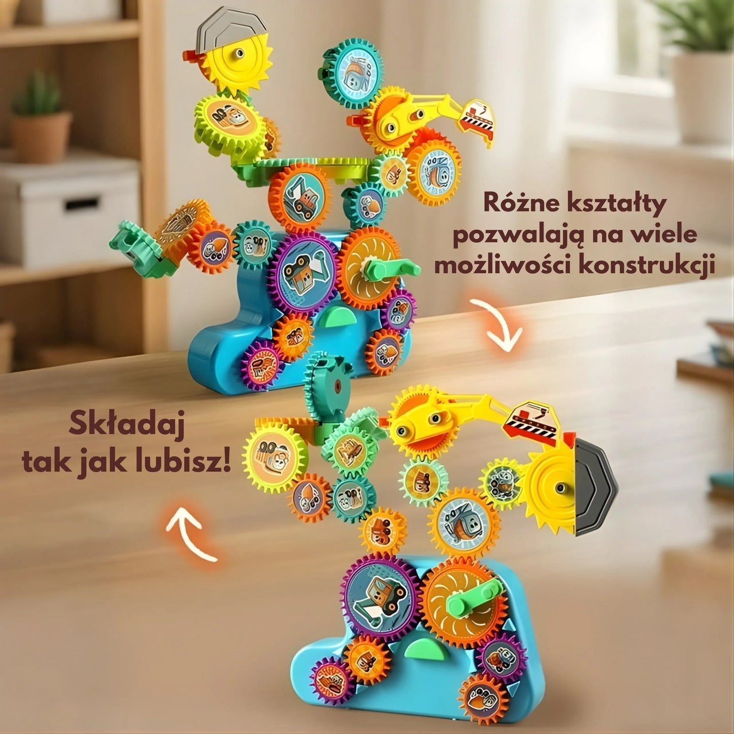 Woopie interaktyvus krumpliaračių konstruktorius „Statybinės mašinos“