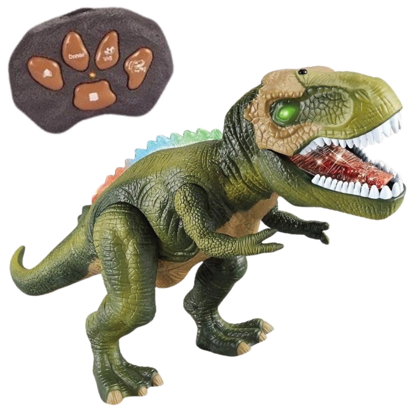 Woopie interaktyvus RC T‑Rex robotas su šviesomis, garsais ir specialiais režimais