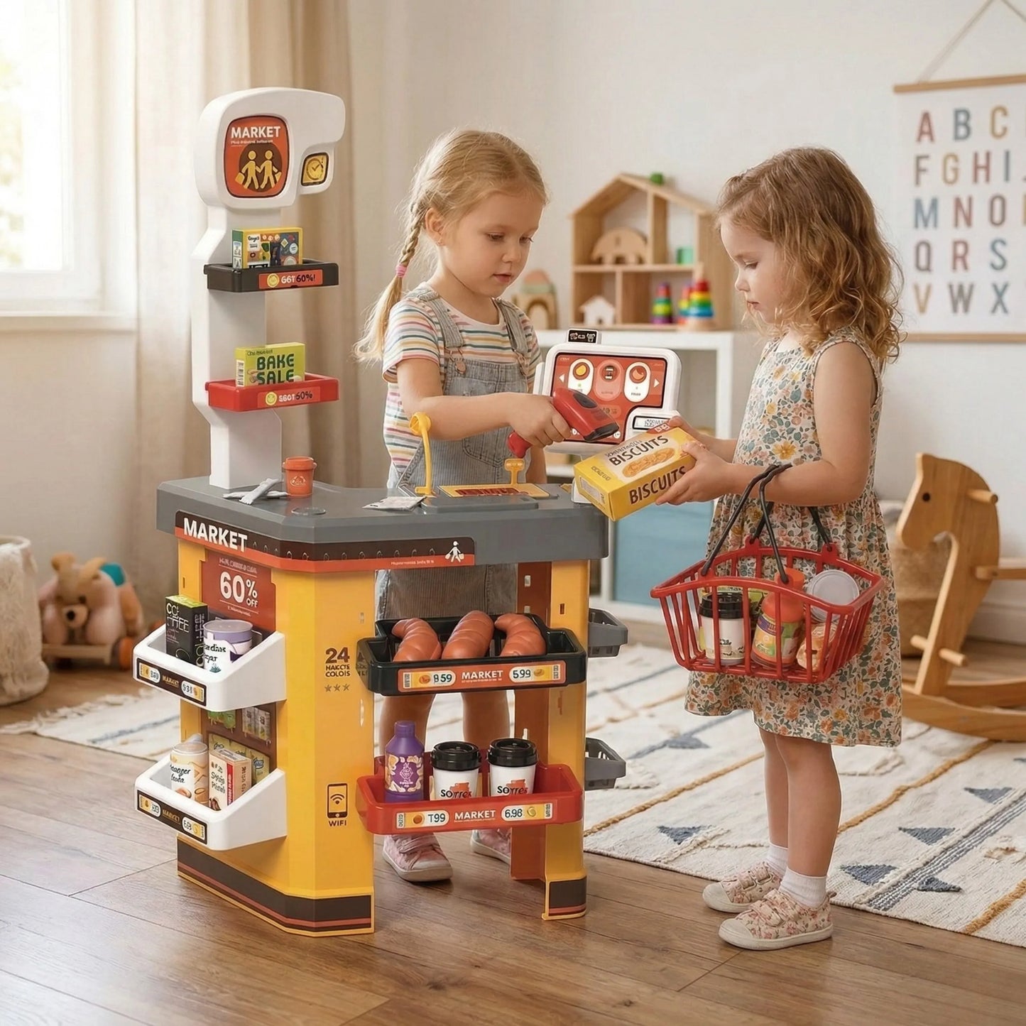 Woopie interaktyvus Supermarket – 52 dalių