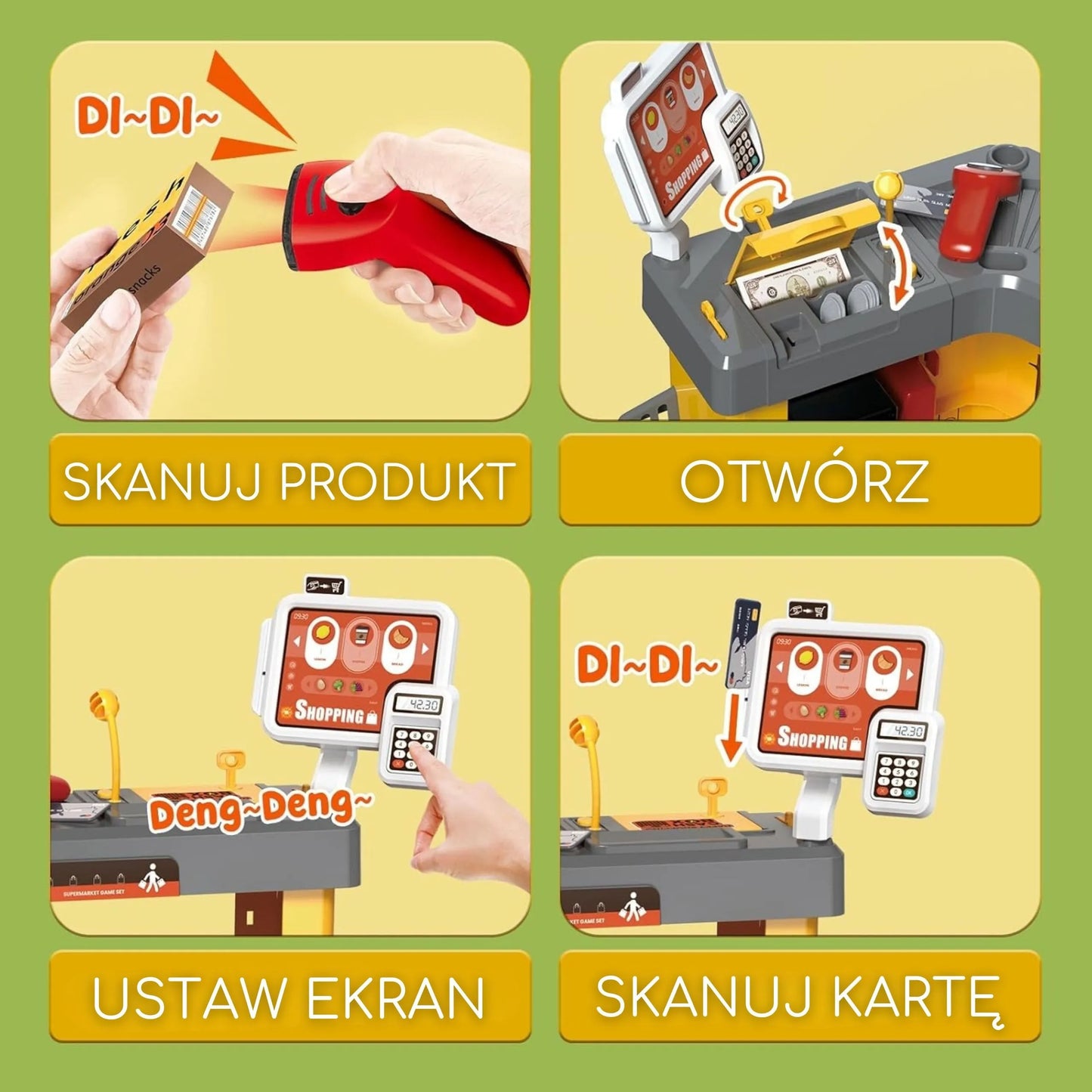 Woopie interaktyvus Supermarket – 52 dalių