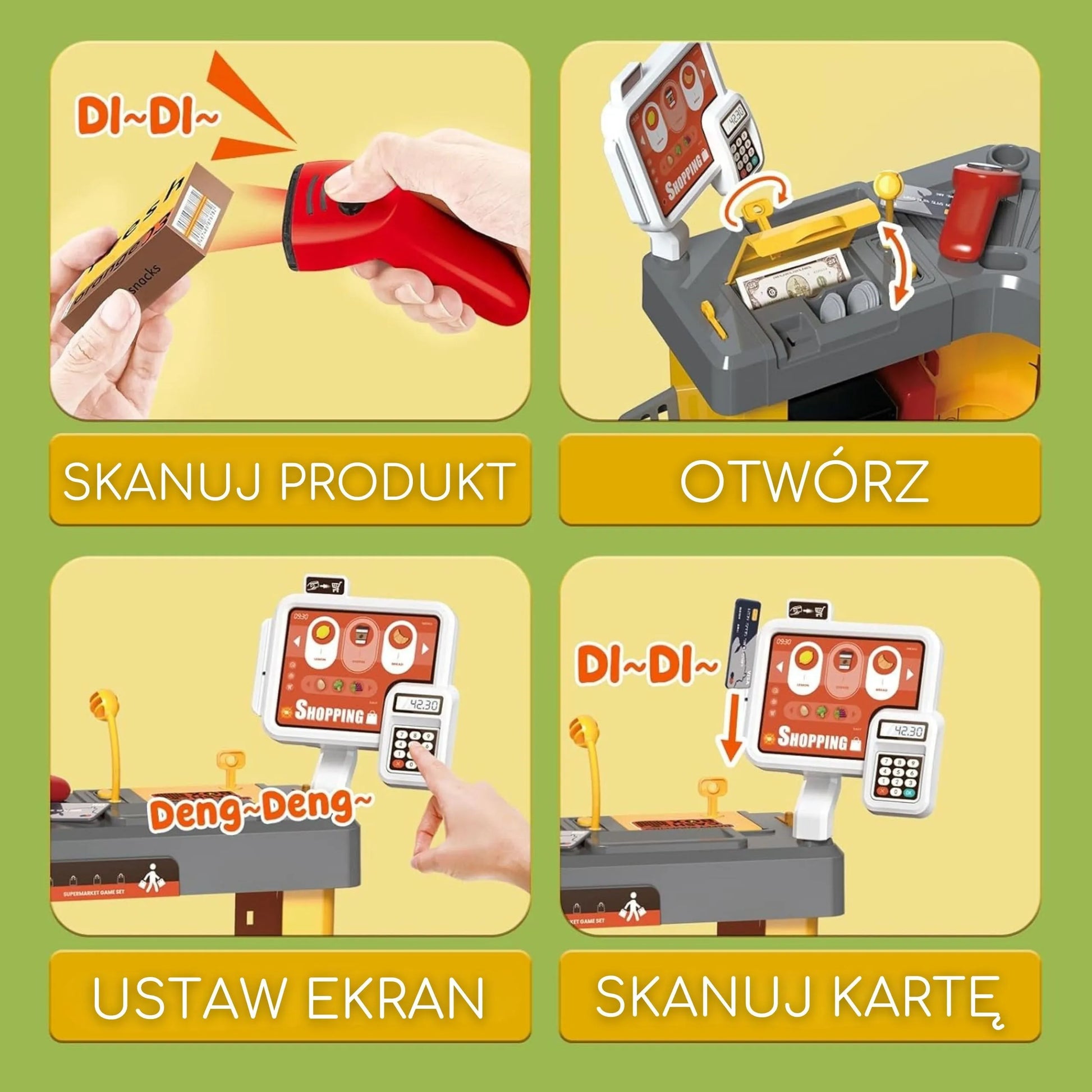 Woopie interaktyvus Supermarket – 52 dalių