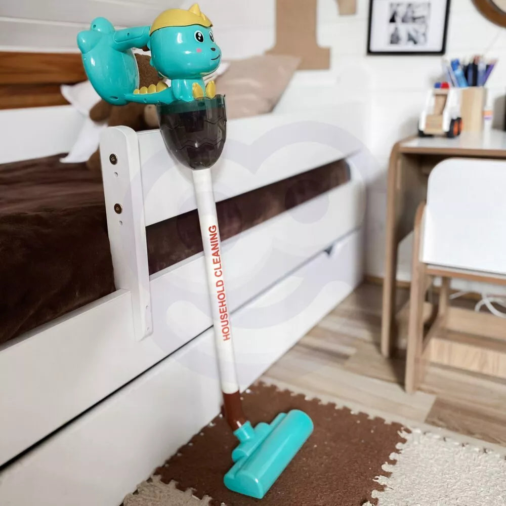 WOOPIE interaktyvus dinozaurų dulkių siurblys 3in1 su siurbimo funkcija, šviesa ir garsu