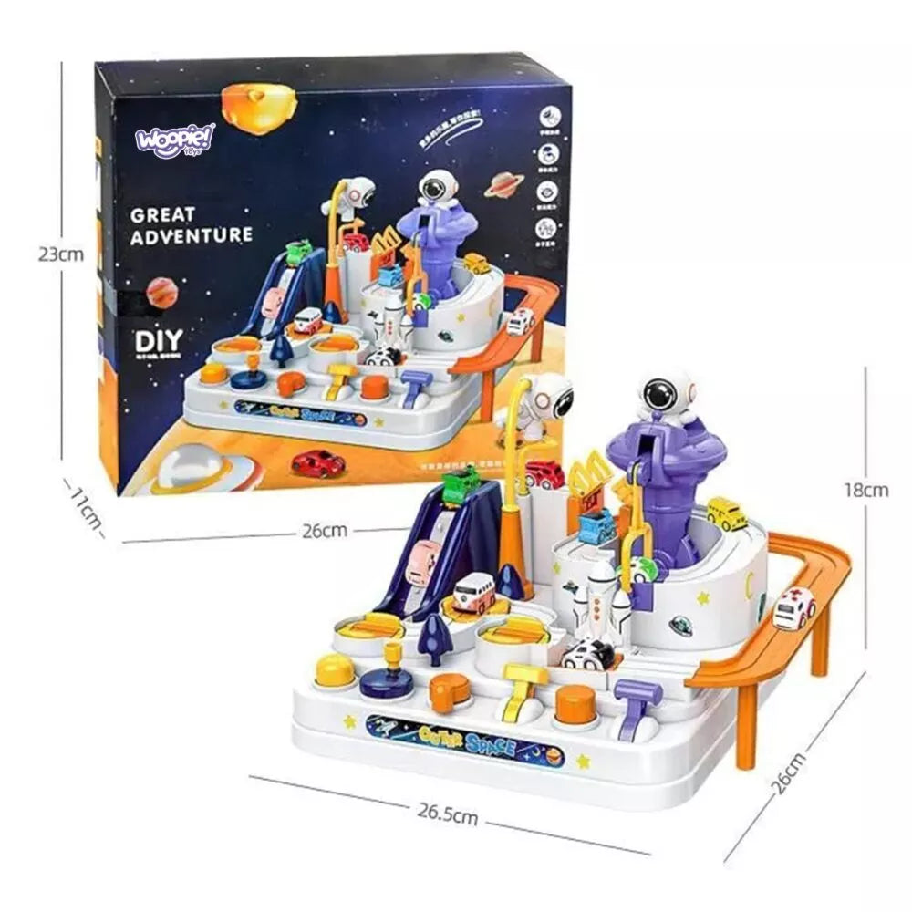 Interaktyvus kliūčių ruožas automobiliams „Astronauto nuotykis“